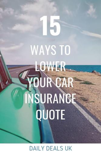 Ways to lower your car insurance