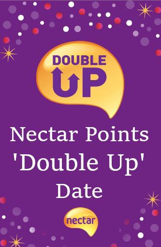 Sainsbury's Nectar Points 'Double Up' Date 2024