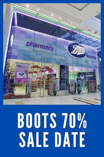 Boots 70 Sale Date