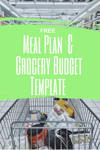 free meal plan grocery budget printable