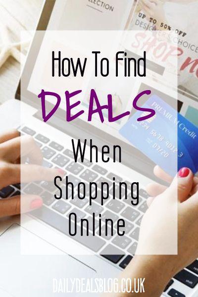 how to find deals when shopping online
