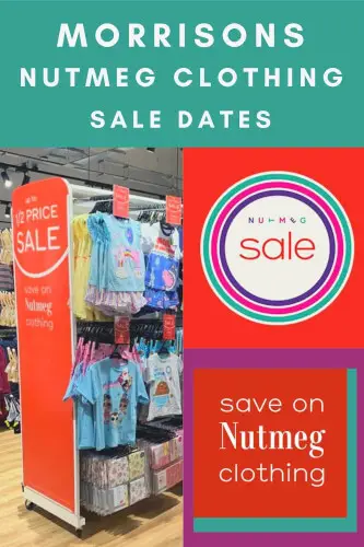 Morrisons Nutmeg Clothing Sale Dates 2024