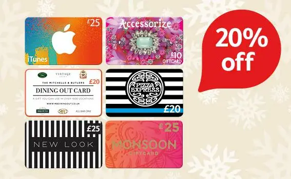tesco 20 off giftcards