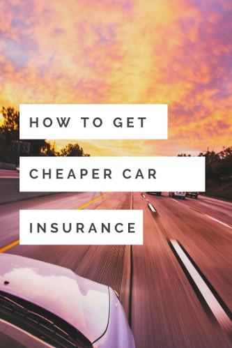ways to get cheap car insurance
